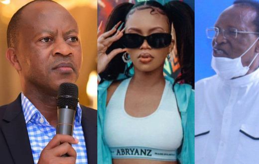 Frank Gashumba, Sheilah Gashumba and Donati Kananura