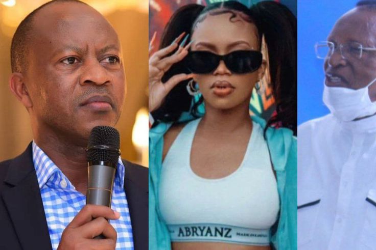 Frank Gashumba, Sheilah Gashumba and Donati Kananura