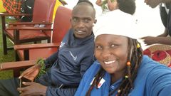 Joshua Cheptegei and Peace Nabududa
