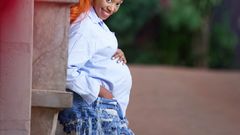 Sasha Ferguson when she was pregnant