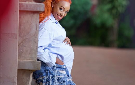 Sasha Ferguson when she was pregnant