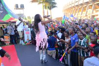 Singer Karole Kasita entertaining the fans