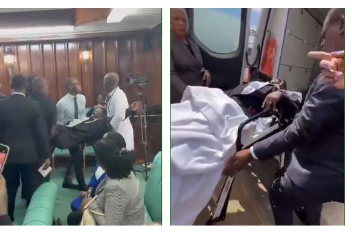 MP Francis Zaake was rushed to  hospital after the fight