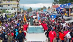 Bobi Wine and Tana on the road