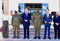 Gen Bakasumba (2nd L) during the meeting