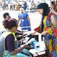 NUP candidate Zubedi Sultan Salim casting her vote in Kisoro (Courtesy: Daily Monitor)