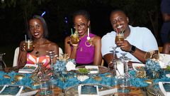 Each table was adorned with a bottle of Singleton whisky