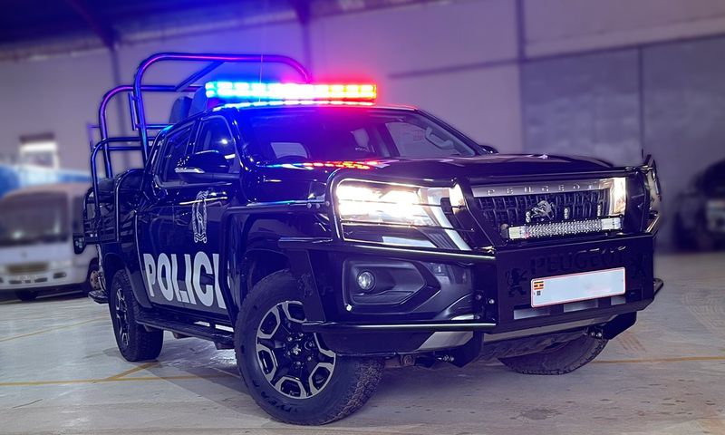 Uganda Police's Peugeot Landtrek pickup