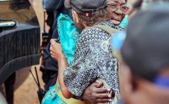 Rebecca Kasaga embraces Derek Debru the founder of Nyege Nyege