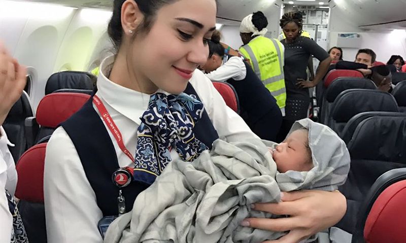 What's the nationality of a baby born on a plane [EUclaim]