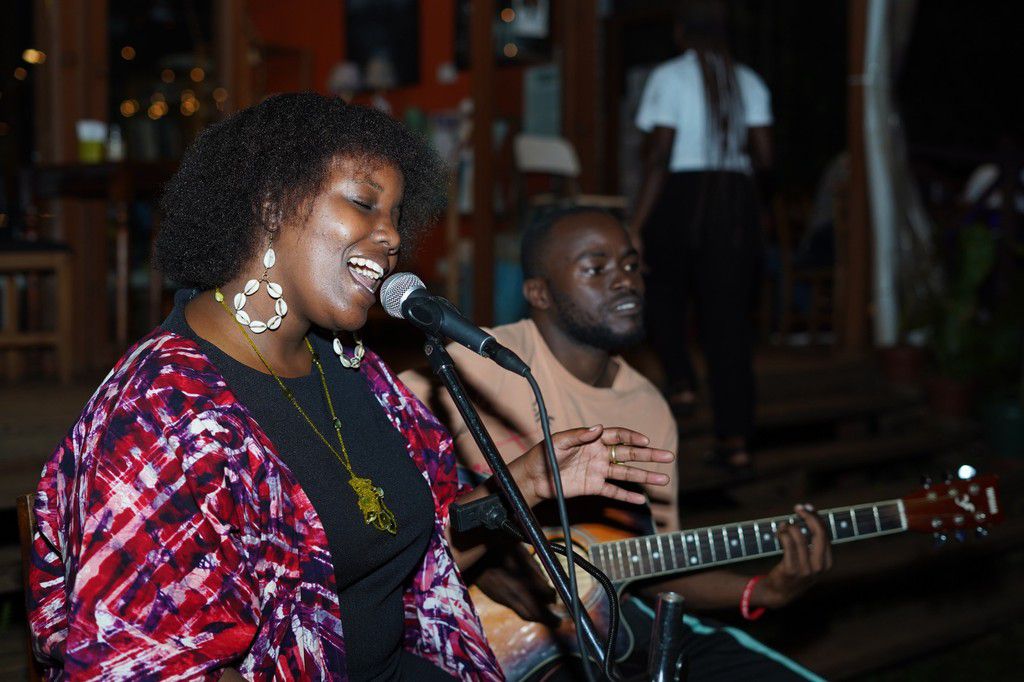 The evening was enhanced by the enchanting acoustic performance of Kabera Angel Amahoro