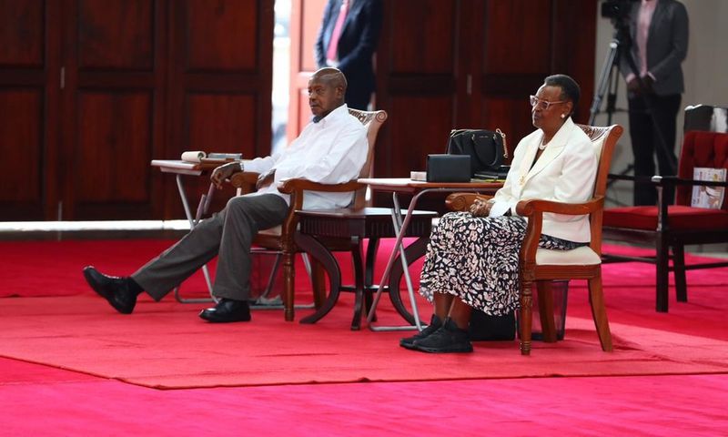 President Yoweri Museveni and First Lady at the launch of All Saints Church