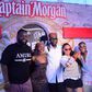 Kranium poses with fans upon arrival in Kampala