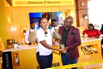 A special highlight of the launch was the symbolic moment when Johnnie Walker Uganda honoured Don Wanyama, CEO of Vision Group, with a bottle of Johnnie Walker Gold aged 18.
