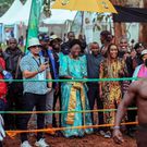 Kadaga on arrival at Nyege Nyege last weekend