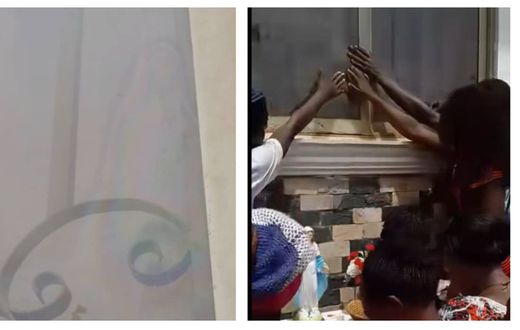 Residents in Gayaza have been flocking this home to witness "Mother Mary in the Window"
