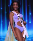 Kenya's Miss Universe 2024 contestor Irene Ng'endo Mukii in her swim wear