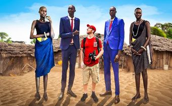 The tallest humans on earth are from South Sudan [Youtube/drewbinksy]