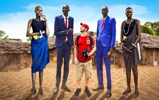 The tallest humans on earth are from South Sudan [Youtube/drewbinksy]