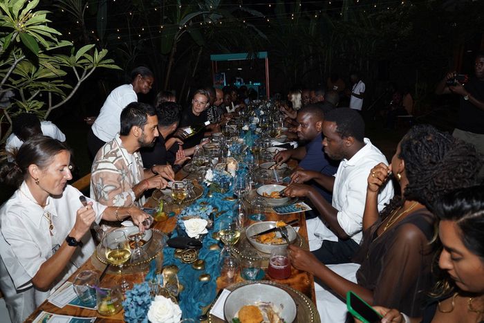 For the main course, Chef Sho presented posho cake with a "beefy twist," adding richness to this familiar dish.