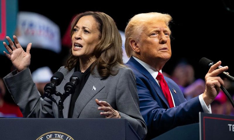 Kamala Harris and Donald Trump