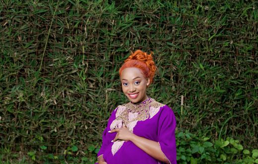 Sasha Ferguson when she was pregnant