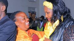 Grace Ngabirano celebrates her victory
