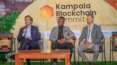 A panel discussion at the Kampala Blockchain Summit