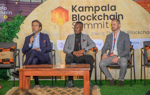 A panel discussion at the Kampala Blockchain Summit