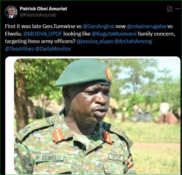 FDC’s Amuriat slammed for invoking tribalism in Muhoozi-Elweru feud 