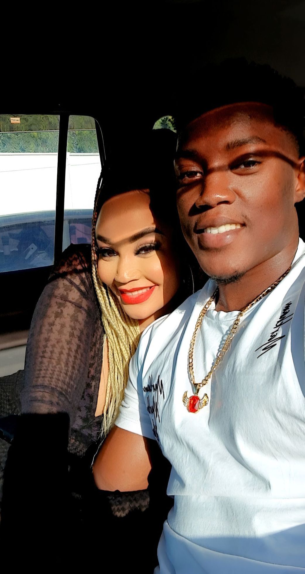 Shakib Lutaaya with Zari