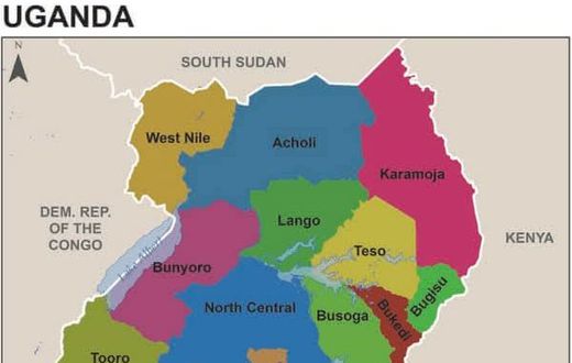 The Contoversial map of Uganda