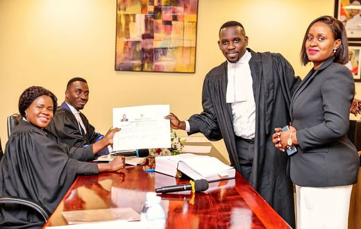 Joel Ssenyonyi got his law certification at the Kampala High Court