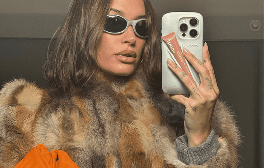 Hailey Bieber’s brand, Rhode, launched the original lip gloss phone case featuring a groove to hold a lip gloss.