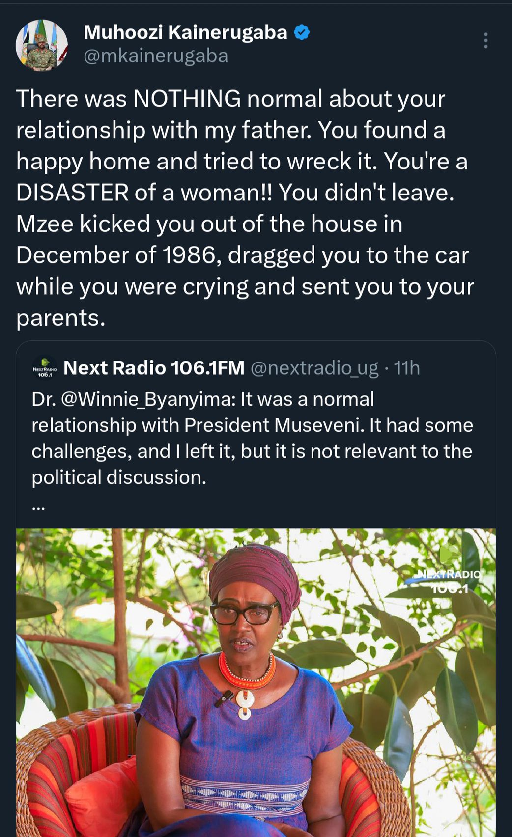 Gen. Kainerugaba on how Byanyima, Museveni’s relationship ended