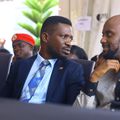 NUP President Bobi Wine with SG David Rubongoya
