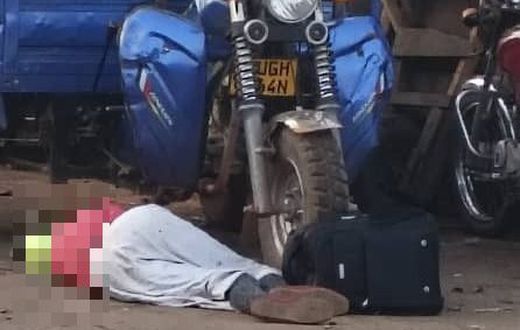 The body of woman killed in Kalerwe market