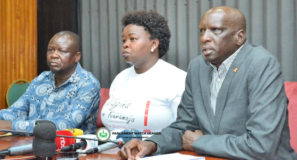 MPs from Karamoja addressing press