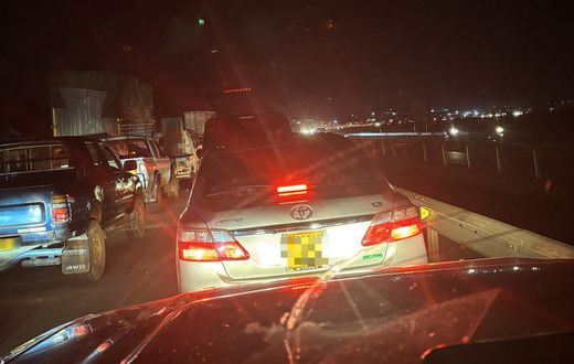 Night traffic in Busega