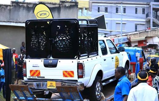 Night Ampurire's veichle donated by MTN Uganda last year