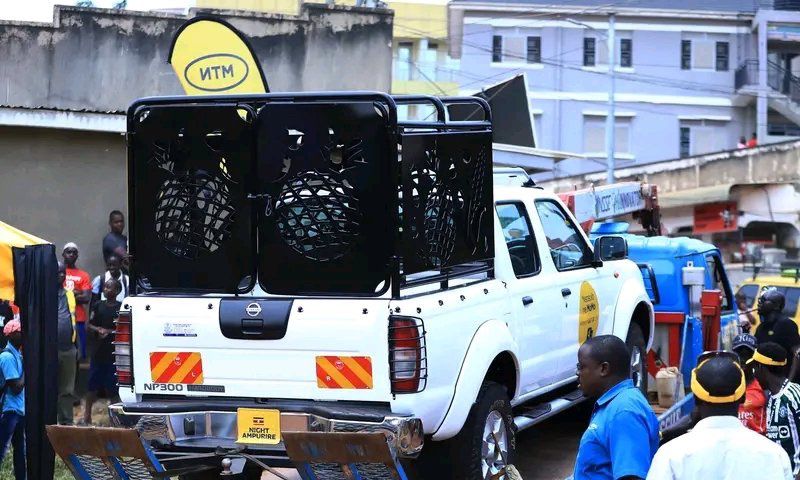 Night Ampurire's veichle donated by MTN Uganda last year