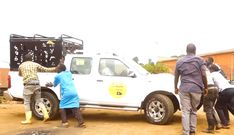 Night Ampurire's veichle donated by MTN Uganda last year