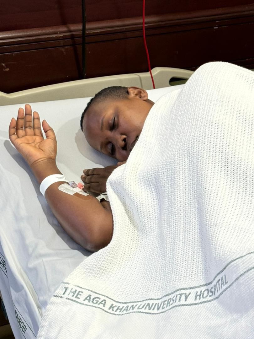 Shamim Malende in hospital