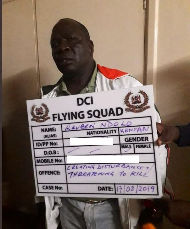 Frmer Makadara MP Reuben Ndolo arrested