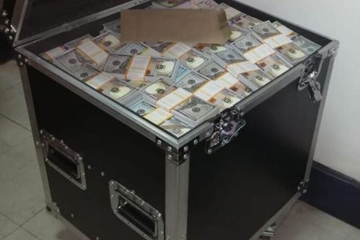 Casket confiscated by DCI carrying Sh2 billion fake currency at Barclays bank (DCI)
