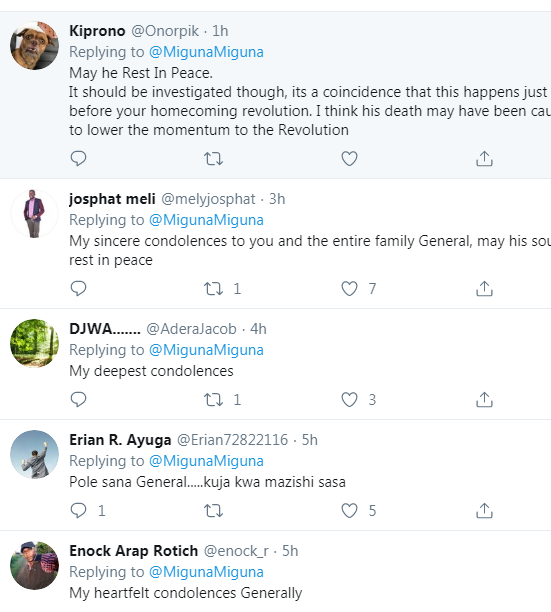 Miguna Miguna in mourning (Twitter)