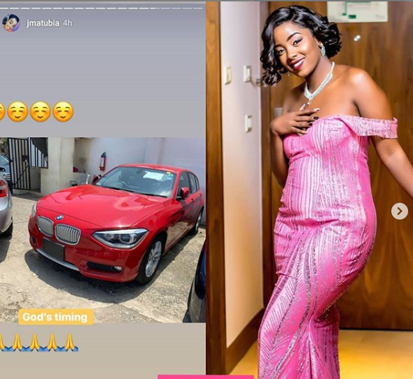 Switch TV’s Jackie Matubia acquires a brand new BMW (Photos)