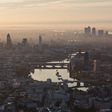 An aerial view of London