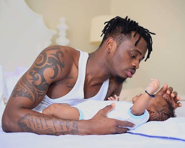 Diamond Platnumz and Tanasha Donna unveils son’s  Nasseb Junior face for the first-time (Photos)
