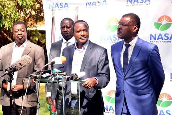 Nasa principals at a press breifing